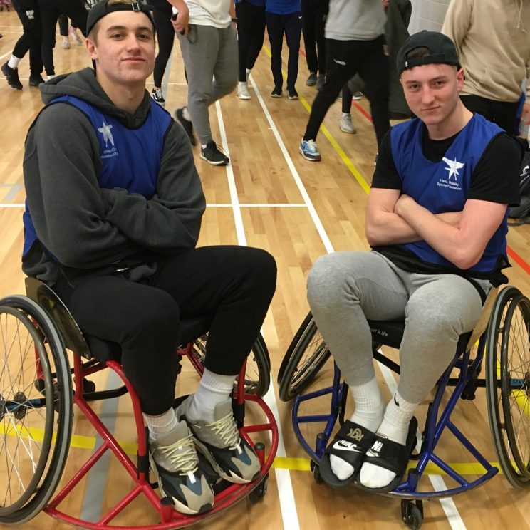 2 Wheelchair Basketball Players